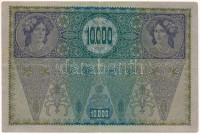 Ausztria 1918. 10.000K '1273 20330' vízszintes 'DEUTSCHÖSTERREICH' felülbélyegzéssel T:F kis szakadásokAustria 1918. 10.000 Kronen '1273 20330', with horizontal 'DEUTSCHÖSTERREICH' overprint T:F small tearsKrause P#65