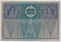 Ausztria 1918. 10.000K vízszintes 'DEUTSCHÖSTERREICH' felülbélyegzéssel T:F kis szakadásokAustria 1918. 10.000 Kronen with horizontal 'DEUTSCHÖSTERREICH' overprint C:F small tearKrause P#65