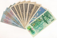 Csehszlovákia 1960-1989. 10K-100K (12db/4xklf) T:F,VGCzechoslovakia 1960-1989. 10 Korun - 100 Korun (12pcs/4xdiff) T:F,VG