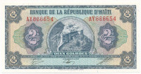 Haiti DN (1986-1988) 2G T:UNCHaiti ND (1986-1988) 2 Gourdes C:UNCKrause P#245A