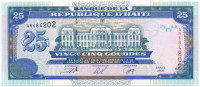 Haiti 2000. 25G T:AUHaiti 2000. 25 Gourdes C:AUKrause P#266a