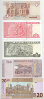 10db-os vegyes külföldi bankjegy tétel, közte Madagaszkár, Kuba, Jemen, stb. T:UNC-XF, közte egy F10pcs of mixed foreign banknote lot, in it Madagascar, Cuba, Yemen, etc. C:UNC-XF with one F in it