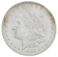 Amerikai Egyesült Államok 1885O 1$ Ag 'Morgan' T:AU apró karcUSA 1885O 1 Dollar 'Morgan' Dollar Ag C:AU small scratchKrause KM#110
