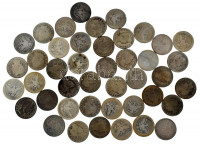 Amerikai Egyesült Államok 1892-1915. 25C Ag 'Barber' (44xklf) T:F-VG patinaUnited States of America 1892-1915. 25 Cents Ag 'Barber' (44xdiff) C:F-VG patinaKrause KM#114