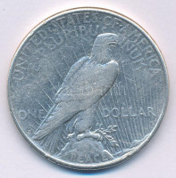 Amerikai Egyesült Államok 1923. 1$ Ag 'Béke' T:F ph. USA 1923. 1 Dollar Ag 'Peace' C:F edge error Krause KM#150