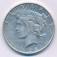 Amerikai Egyesült Államok 1923. 1$ Ag 'Béke' T:F ph. USA 1923. 1 Dollar Ag 'Peace' C:F edge error Krause KM#150