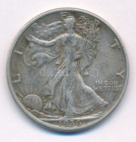 Amerikai Egyesült Államok 1936. 1/2$ Ag 'Walking Liberty' T:VFUSA 1936. 1/2 Dollar Ag 'Walking Liberty' C:VFKrause KM#142