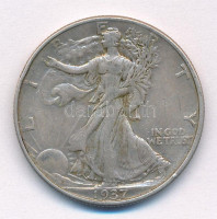 Amerikai Egyesült Államok 1937. 1/2$ Ag 'Walking Liberty' T:XFUnited States of America 1937. 1/2 Dollar Ag 'Walking Liberty' C:XFKrause KM#142