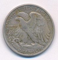Amerikai Egyesült Államok 1937. 1/2$ Ag 'Walking Liberty' T:XFUnited States of America 1937. 1/2 Dollar Ag 'Walking Liberty' C:XFKrause KM#142