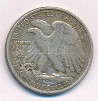 Amerikai Egyesült Államok 1937. 1/2$ Ag 'Walking Liberty' T:VF patinaUnited States of America 1937. 1/2 Dollar Ag 'Walking Liberty' C:VF patinaKrause KM#142
