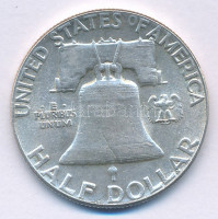 Amerikai Egyesült Államok 1951. 1/2$ Ag 'Franklin' T:VF USA 1951. 1/2 Dollar Ag 'Franklin' C:VF Krause KM#199