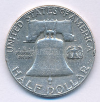 Amerikai Egyesült Államok 1959. 1/2$ Ag 'Franklin' T:VF,F ph.USA 1959. 1/2 Dollar Ag 'Franklin' C:VF,F edge errorKrause KM#199