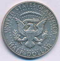 Amerikai Egyesült Államok 1964. 1/2$ Ag 'Kennedy' T:XF patina USA 1964. 1/2 Dollar Ag 'Kennedy' C:XF patina Krause KM#202