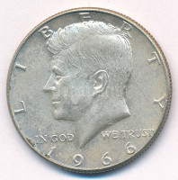 Amerikai Egyesült Államok 1966. 1/2$ Ag 'Kennedy' T:XF USA 1966. 1/2 Dollar Ag 'Kennedy' C:AU,XF Krause KM#202