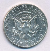 Amerikai Egyesült Államok 1967. 1/2$ Ag 'Kennedy' kapszulában T:AU patina USA 1967. 1/2 Dollar Ag 'Kennedy' in capsule C:AU patina Krause KM#202a