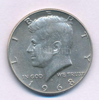 Amerikai Egyesült Államok 1968D 1/2$ Ag 'Kennedy' T:AU USA 1968D 1/2 Dollar Ag 'Kennedy' C:AU Krause KM#202a