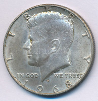 Amerikai Egyesült Államok 1968D 1/2$ Ag 'Kennedy' T:AU,XF patina USA 1968D 1/2 Dollar Ag 'Kennedy' C:AU,XF patina Krause KM#202a