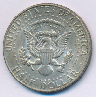 Amerikai Egyesült Államok 1968D 1/2$ Ag 'Kennedy' T:AU,XF patina USA 1968D 1/2 Dollar Ag 'Kennedy' C:AU,XF patina Krause KM#202a
