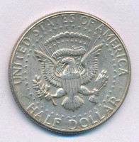Amerikai Egyesült Államok 1969D 1/2$ Ag 'Kennedy' T:XF patina USA 1969D 1/2 Dollar Ag 'Kennedy' C:XF patina Krause KM#202a
