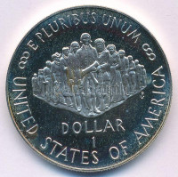 Amerikai Egyesült Államok 1987S 1$ Ag 'Az Egyesült Államok Alkotmányának 200. évfordulója' kapszulában T:PP patinaUSA 1987S 1 Dollar Ag '200th Anniversary of the Constitution' in capsule C:PP patinaKrause KM#220