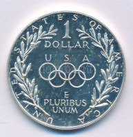 Amerikai Egyesült Államok 1988S 1$ Ag 'Szöuli Olimpia 1988' T:AU (PP) karc, kis foltUSA 1988S 1 Dollar Ag 'Seoul Olympics 1988' C:AU (PP) scratch, small spot Krause KM#222
