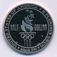 Amerikai Egyesült Államok 1996S 1/2$ Cu-Ni 'Atlantai Olimpia - Úszás' kapszulában T:PP USA 1996S 1/2 Dollar Cu-Ni 'Atlanta Olympics - Swimming' in capsule C:PPKrause KM#267
