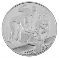 Ausztrália 1993. 20$ Ag 'Olimpia - Váltóúszás' T:PPAustralia 1993. 20 Dollars Ag 'Olympics - Team Relay' C:PPKrause KM#219