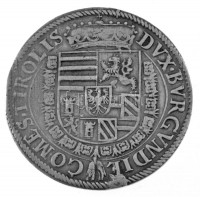 Ausztria DN (1564-1595) Tallér Ag 'Ferdinánd főherceg' Hall (28,79g) T:VF anyaghiba, karc Austria ND (1564-1595) Thaler Ag 'Archduke Ferdinand' Hall (28,79g) C:VF metal error, scratched Davenport 8097.