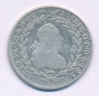 Ausztria 1768A/IC-SK 20kr Ag 'II. József' (6,54g) T:VF,FAustria 1768A/IC-SK 20 Kreuzer Ag 'Joseph II' (6,54g) C:VF,F