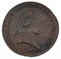 Ausztria 1800A 6kr Cu 'II. Ferenc' T:XF,VF Ausztria 1800A 6 Kreuzer Cu 'Franz II' T:XF,VF Krause KM#2128