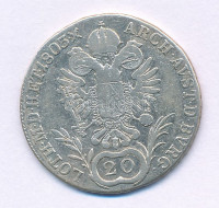 Ausztria 1803A 20kr Ag 'I. Ferenc' T:F Austria 1803A 20 Kreuzer Ag 'Franz I' C:F Krause KM#2139