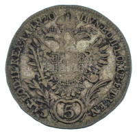 Ausztria 1820A 5kr Ag 'I. Ferenc' T:F patina Austria 1820A 5 Kreuzer Ag 'Franz I' C:F patina Krause KM#2123
