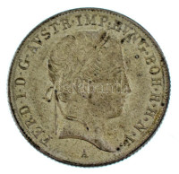 Ausztria 1848A 20kr Ag 'I. Ferdinánd' T:AU patina Austria 1848A 20 Kreuzer Ag 'Ferdinand I' C:AU patina Krause KM#2208