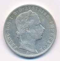 Ausztria 1858A 1Fl Ag 'Ferenc József' T:VF patinaAustria 1858A 1 Florin Ag 'Franz Joseph' C:VF patinaKrause KM#2219