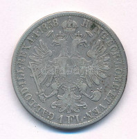 Ausztria 1858A 1Fl Ag 'Ferenc József' T:VF,F Austria 1858A 1 Florin Ag 'Franz Joseph' C:VF,F Krause KM#2219