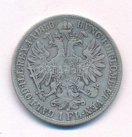 Ausztria 1858A 1Fl Ag 'Ferenc József' T:VF,F Austria 1858A 1 Florin Ag 'Franz Joseph' C:VF,F Krause KM#2219
