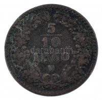 Ausztria 1860V 5/10Kr Cu T:F Austria 1860V 5/10 Kreuzer Cu C:F Krause KM#2182