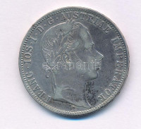 Ausztria 1861A 1Fl Ag 'Ferenc József' T:VF,F Austria 1861A 1 Florin Ag 'Franz Joseph' C:VF,F Krause KM#2219