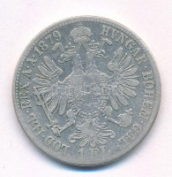 Ausztria 1879. 1Fl Ag 'Ferenc József' T:VF.F Austria 1879. 1 Florin Ag 'Franz Joseph' C:VF,F Krause KM#2222
