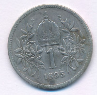 Ausztria 1895. 1K Ag 'Ferenc József' T:F Austria 1895. 1 Corona Ag 'Franz Joseph' C:F Krause KM#2804
