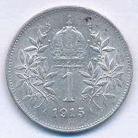Ausztria 1915. 1K Ag 'Ferenc József' T:XF Austria 1915. 1 Corona Ag 'Franz Joseph' C:XF Krause KM#2820