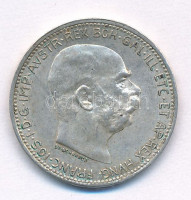 Ausztria 1916. 1K Ag 'Ferenc József' T:AU patinaAustria 1916. 1 Corona Ag 'Franz Joseph' C:AU patinaKrause KM#2820