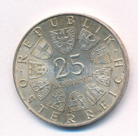 Ausztria 1972. 25Sch Ag 'Carl Michael Ziehrer' T:AU patinaAustria 1972. 25 Schilling Ag 'Carl Michael Ziehrer' C:AU patinaKrause KM#2912