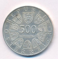 Ausztria 1985. 500Sch Ag '2000 éves Bregenz' T:AU kis ph. Austria 1985. 500 Schilling Ag '2000th Anniversary - Bregenz' C:AU small edge errorKrause KM#2974