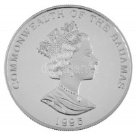 Bahamák 1995. 2D Ag 'II. Erzsébet / Olimpiai játékok 1996 - Katamarán vitorlázás' T:PP /Bahamas 1995. 2 Dollars Ag 'Elizabeth II / Olympic Games 1996 - Catamaran Sailing' C:PPKrause KM#183.2