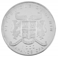 Benin 1995. 1000Fr Ag 'Atlantai Olimpiai Játékok 1996' T:PP Benin 1995. 1000 Francs Ag '1996 Atlanta Olympic Games' C:PPKrause KM#12