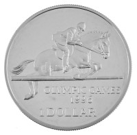 Bermuda 1996. 1$ Ag 'Olimpiai Játékok' T:PPBermuda 1996. 1 Dollar Ag 'Olympic Games' C:PPKrause KM#105
