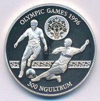 Bhután 1993. 300Ng Ag 'Olimpiai Játékok 1996 - Labdarúgás' T:PPBhutan 1993. 300 Ngultrum Ag '1996 Olympic Games - Soccer' C:PPKrause KM#79
