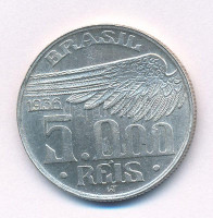 Brazília 1936. 5000R Ag T:AU,XFBrasil 1936. 5000 Reis Ag C:AU,XF Krause KM#543