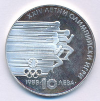 Bulgária 1988. 10L Ag 'Nyári Olimpia 1988 Szöul' kapszulában T:PP ujjlenyomatBulgaria 1988. 10 Leva Ag '1988 Summer Olympics, Seoul' in capsule C:PP fingerprintsKrause KM#185